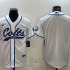 Men's Indianapolis Colts White Blank Jersey