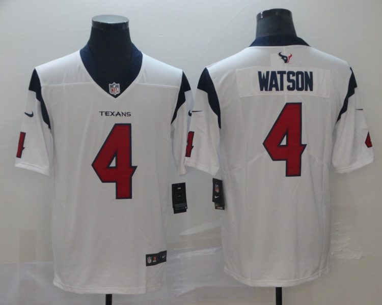 Men's Deshaun Watson Houston Texans #4 Jersey - White