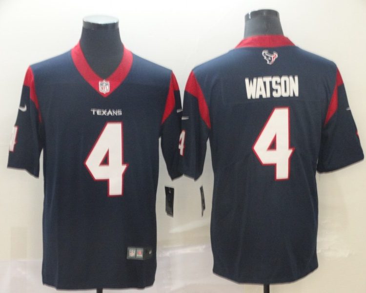 Men's Deshaun Watson Houston Texans #4 Vapor Limited Jersey - Navy