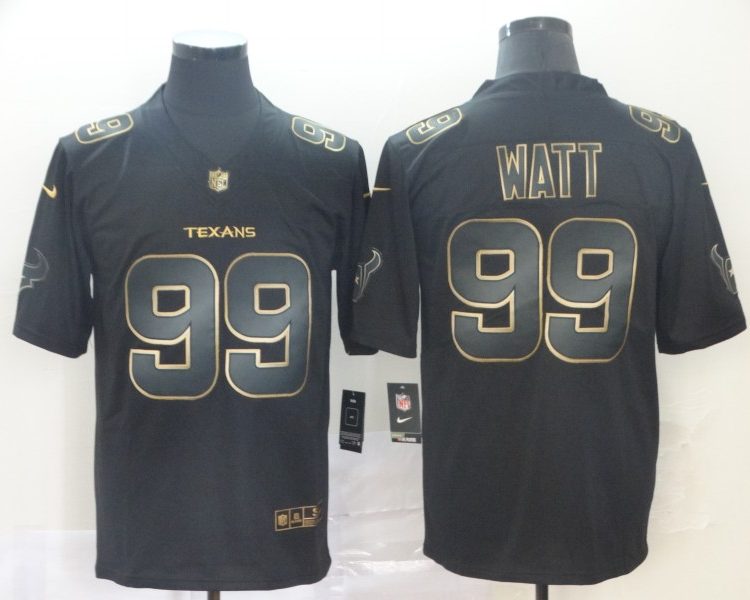 Men's Houston Texans #99 J.J. Watt Black Jersey