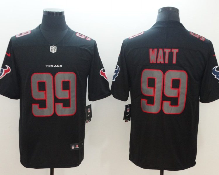 Men's Houston Texans #99 J.J. Watt Black Jersey