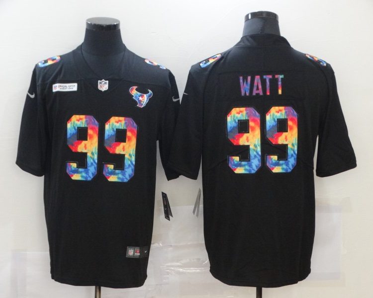 Men's Houston Texans #99 J.J. Watt Black Jersey