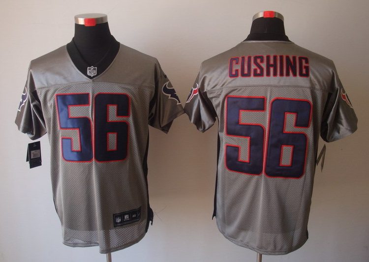 Men's Houston Texans Brian Cushing #56 Gray Jersey