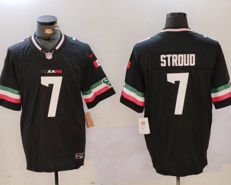 Men's Houston Texans C.J. Stroud #7 Black Jersey