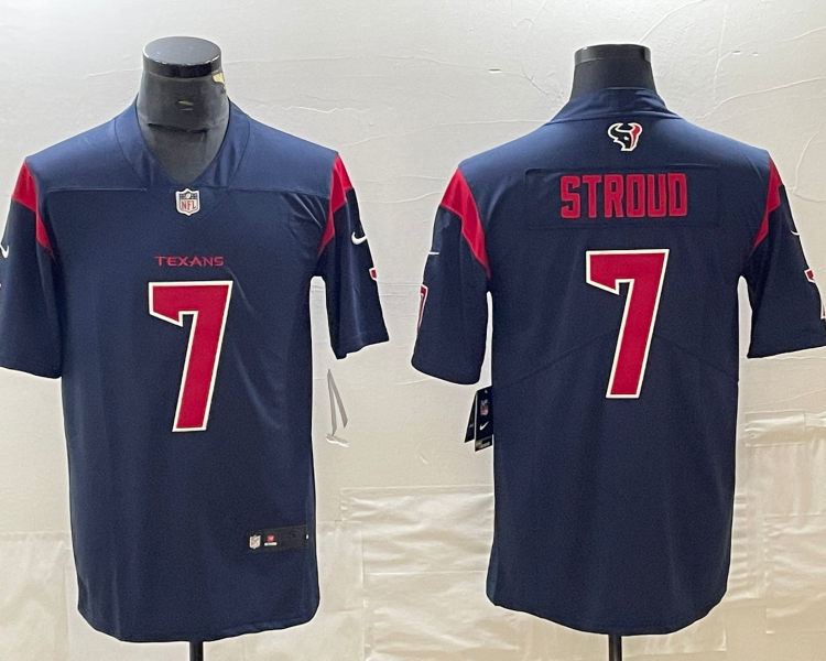 Men's Houston Texans C.J. Stroud #7 Navy Alternate Jersey