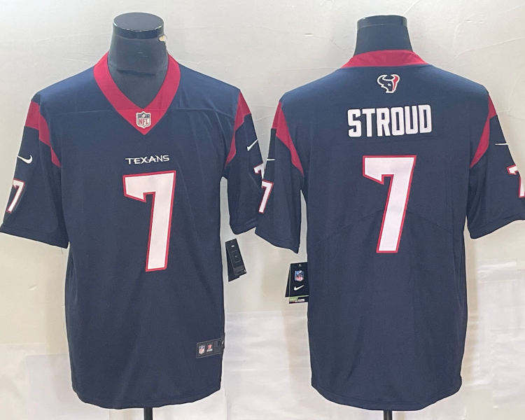 Men's Houston Texans C.J. Stroud #7 Navy Jersey