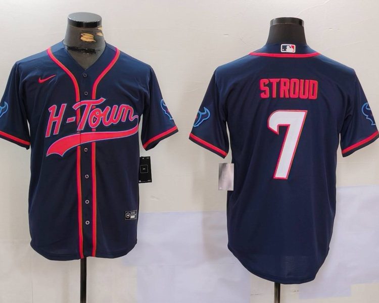 Men's Houston Texans C.J. Stroud #7 Navy Jersey
