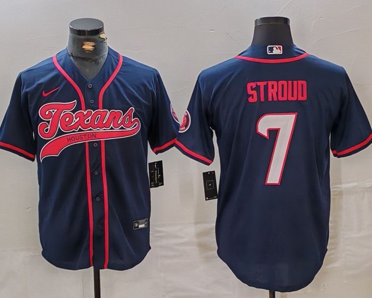 Men's Houston Texans C.J. Stroud #7 Navy Jersey