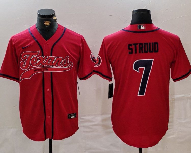 Men's Houston Texans C.J. Stroud #7 Red Jersey