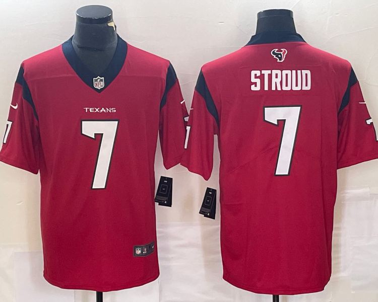 Men's Houston Texans C.J. Stroud #7 Red Jersey