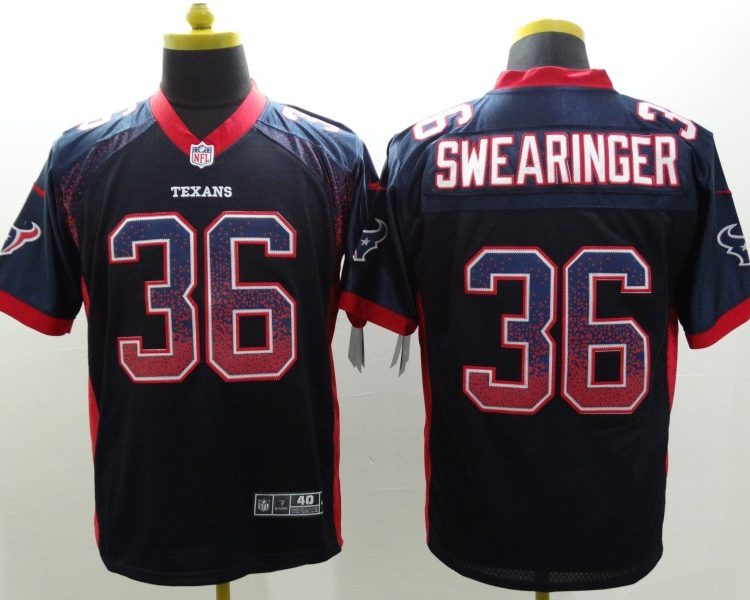 Men's Houston Texans D. J. Swearinger #36 Navy Jersey