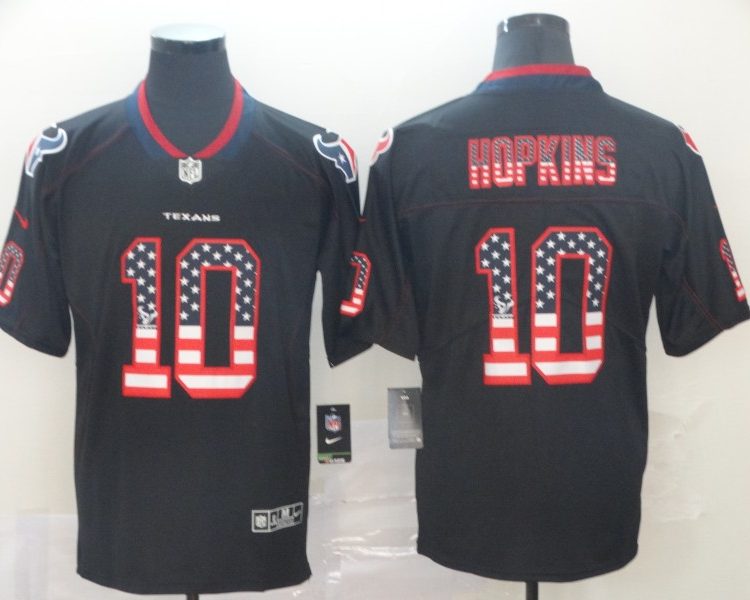 Men's Houston Texans DeAndre Hopkins #10 Black Alternate Jersey