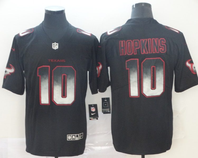 Men's Houston Texans DeAndre Hopkins #10 Black Authentic Jersey