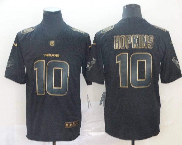 Men's Houston Texans DeAndre Hopkins #10 Black Jersey