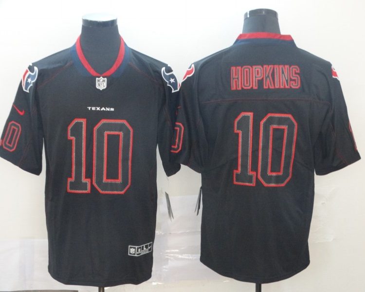 Men's Houston Texans DeAndre Hopkins #10 Black Jersey