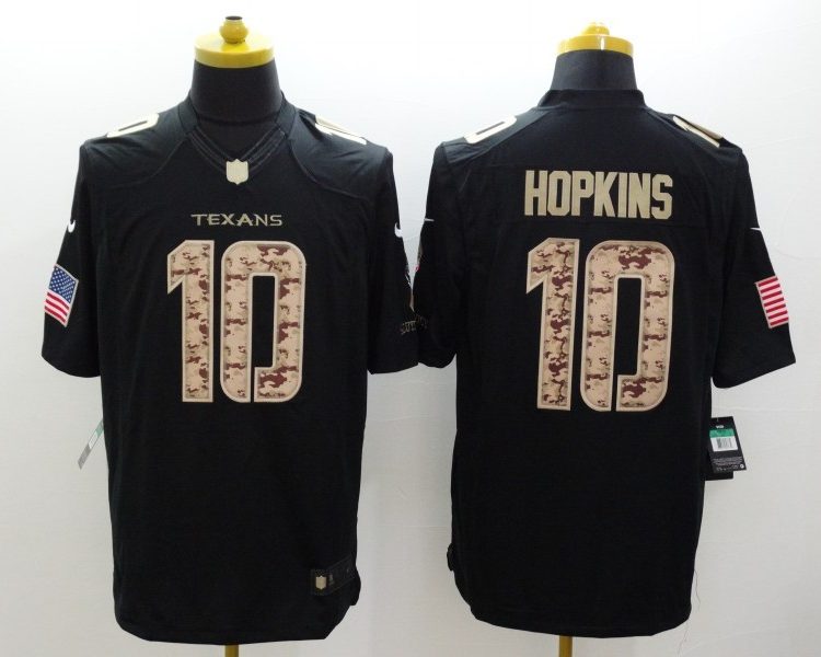 Men's Houston Texans DeAndre Hopkins #10 Black Jersey