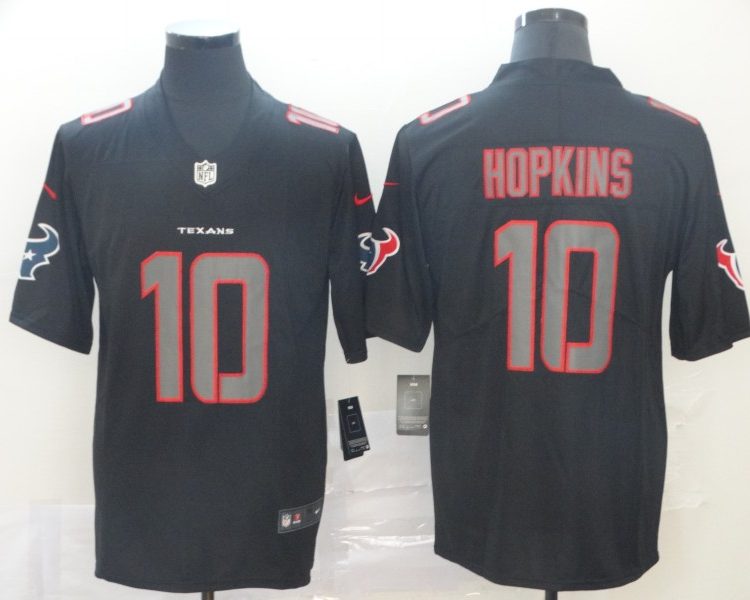 Men's Houston Texans DeAndre Hopkins #10 Black Jersey