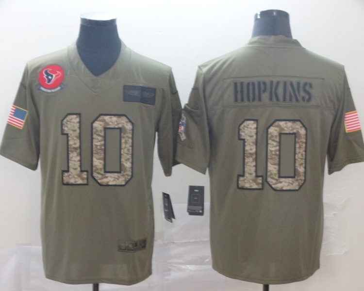 Men's Houston Texans DeAndre Hopkins #10 Brown Jersey