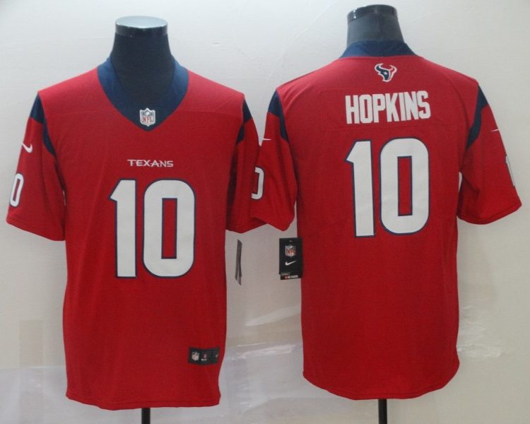 Men's Houston Texans DeAndre Hopkins #10 Red Jersey