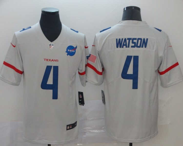 Men's Houston Texans Deshaun Watson #4 White City Edition Jersey