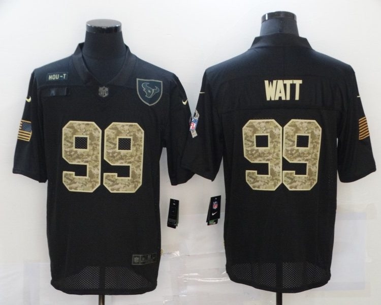 Men's Houston Texans J.J. Watt #99 Black Jersey