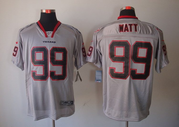 Men's Houston Texans J.J. Watt #99 Gray Jersey
