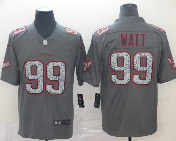 Men's Houston Texans J.J. Watt #99 Gray Jersey
