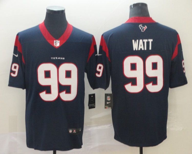 Men's Houston Texans J.J. Watt #99 Navy Jersey
