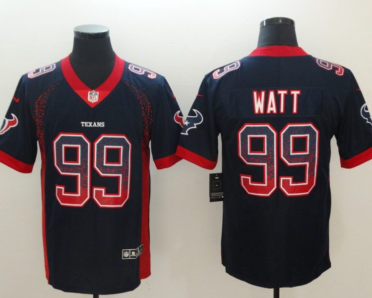 Men's Houston Texans J.J. Watt #99 Navy Jersey