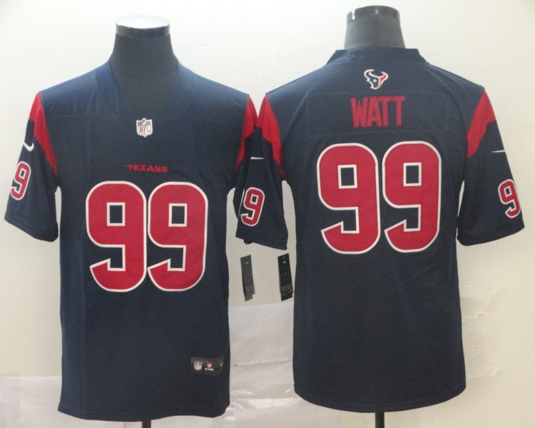 Men's Houston Texans J.J. Watt #99 Navy Jersey