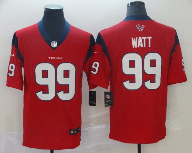 Men's Houston Texans J.J. Watt #99 Red Jersey