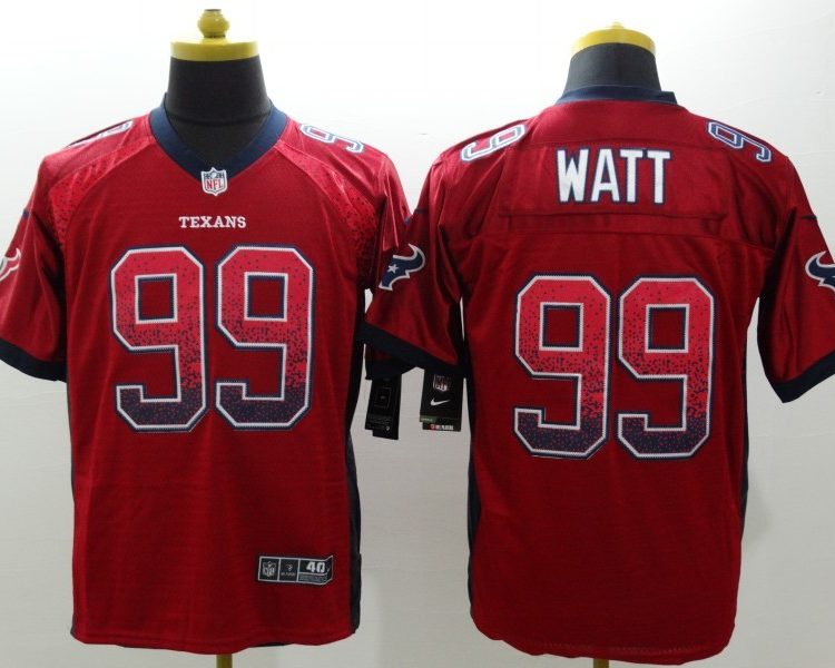 Men's Houston Texans J.J. Watt #99 Red Jersey