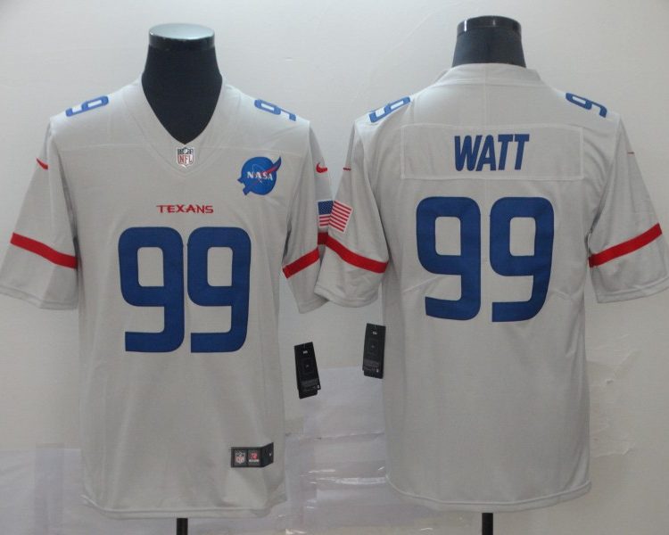 Men's Houston Texans J.J. Watt #99 White City Edition Jersey
