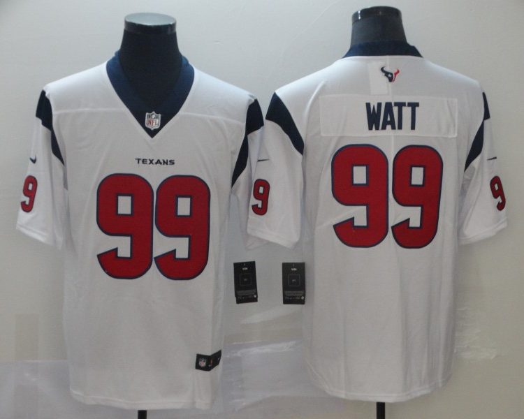 Men's Houston Texans J.J. Watt #99 White Jersey