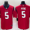 Men's Houston Texans Jalen Pitre #5 Red Jersey