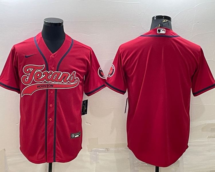 Men's Houston Texans Red Blank Jersey