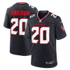 Men's Houston Texans C.J. Henderson #20 Navy Team Jersey