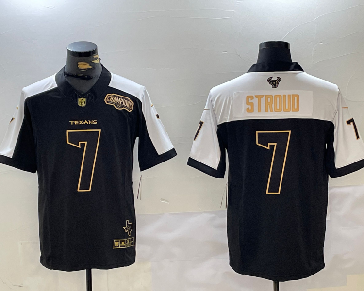 Men's Houston Texans C.J. Stroud #7 Black Jersey