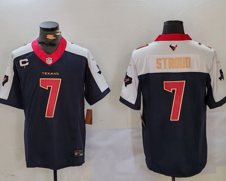Men's Houston Texans C.J. Stroud #7 Navy Jersey