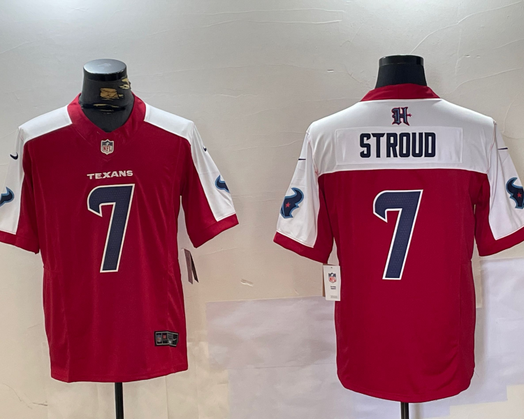 Men's Houston Texans C.J. Stroud #7 Red Jersey