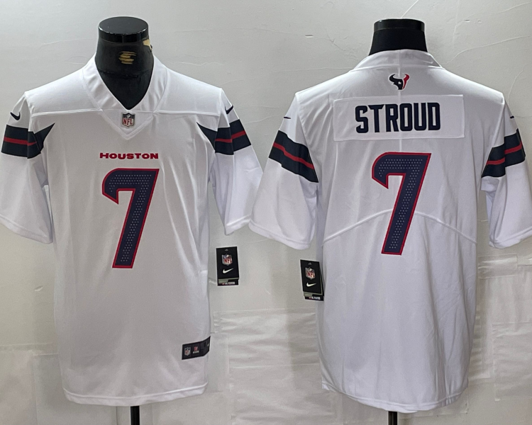 Men's Houston Texans C.J. Stroud #7 White Jersey