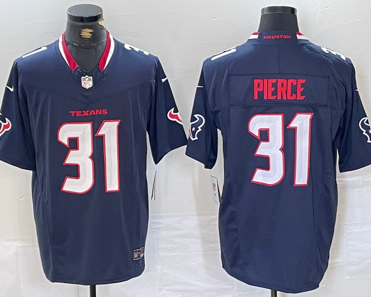 Men's Houston Texans Dameon Pierce #31 Navy Jersey