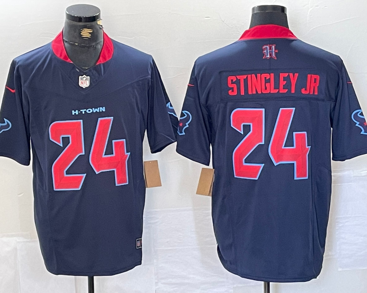 Men's Houston Texans Derek Stingley Jr. #24 Navy 2nd Alternate Jersey