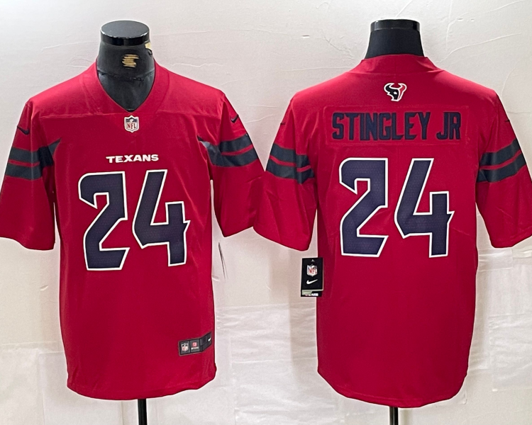 Men's Houston Texans Derek Stingley Jr. #24 Red Alternate Jersey