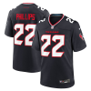 Men's Houston Texans Jacob Phillips #22 Navy Jersey