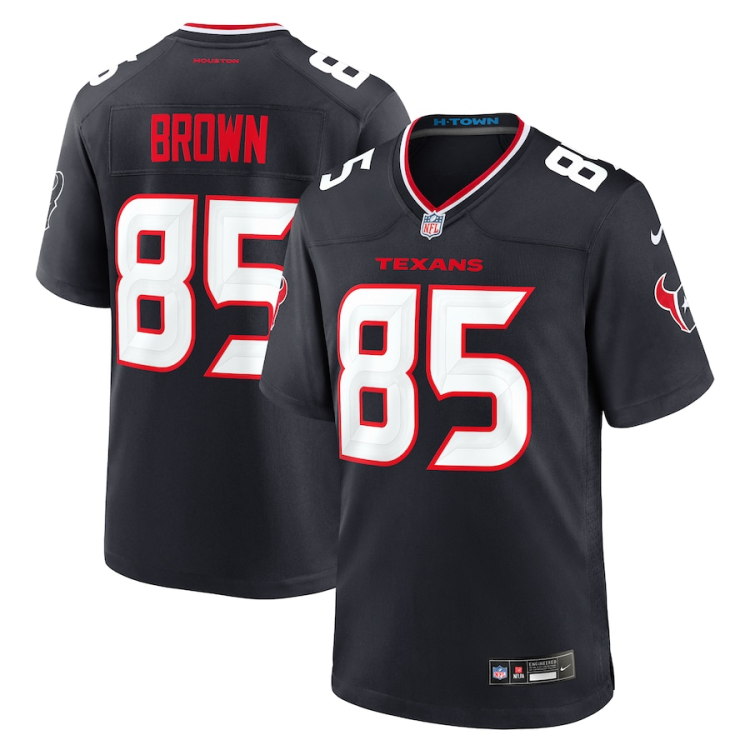 Men's Houston Texans Noah Brown #85 Navy Team Jersey