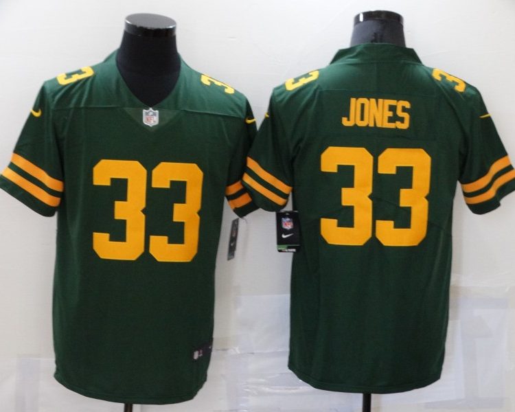 Men's Green Bay Packers Aaron Jones #33 Green Alternate Legend Jersey