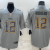 Men's Green Bay Packers Aaron Rodgers #12 Gray Atmosphere Jersey