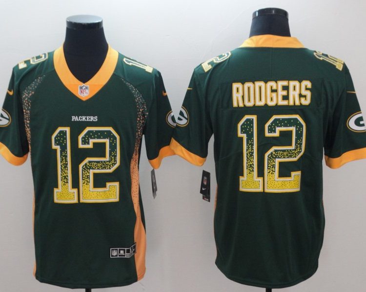 Men's Green Bay Packers Aaron Rodgers #12 Green Alternate Jersey