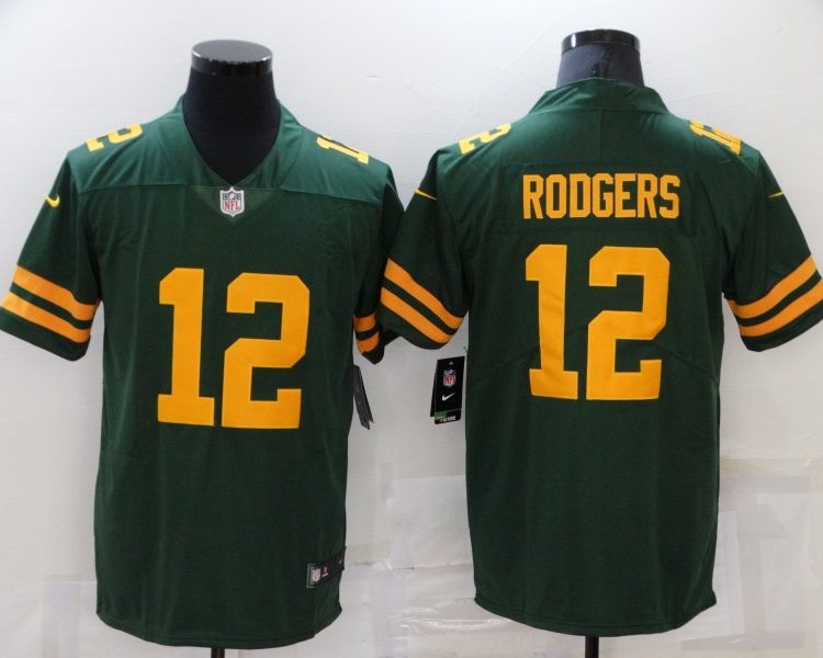 Men's Green Bay Packers Aaron Rodgers #12 Green Alternate Legend Jersey